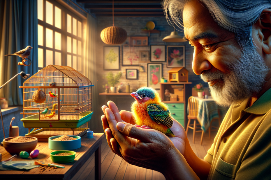 adopting and caring for a new baby bird at home
